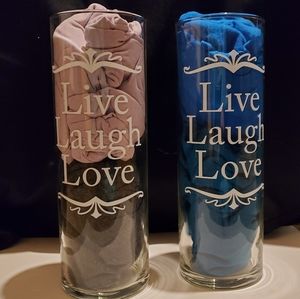 Live, Laugh, Love Vases